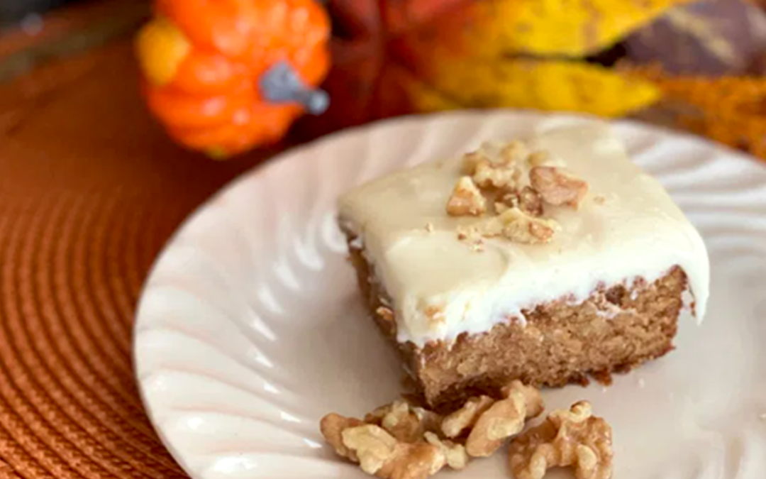 Harvest Apple Cake with Cream Cheese Frosting