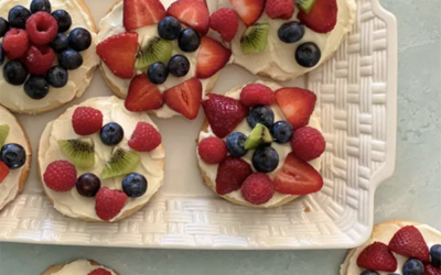 Sugar Cookie Fruit Pizzas