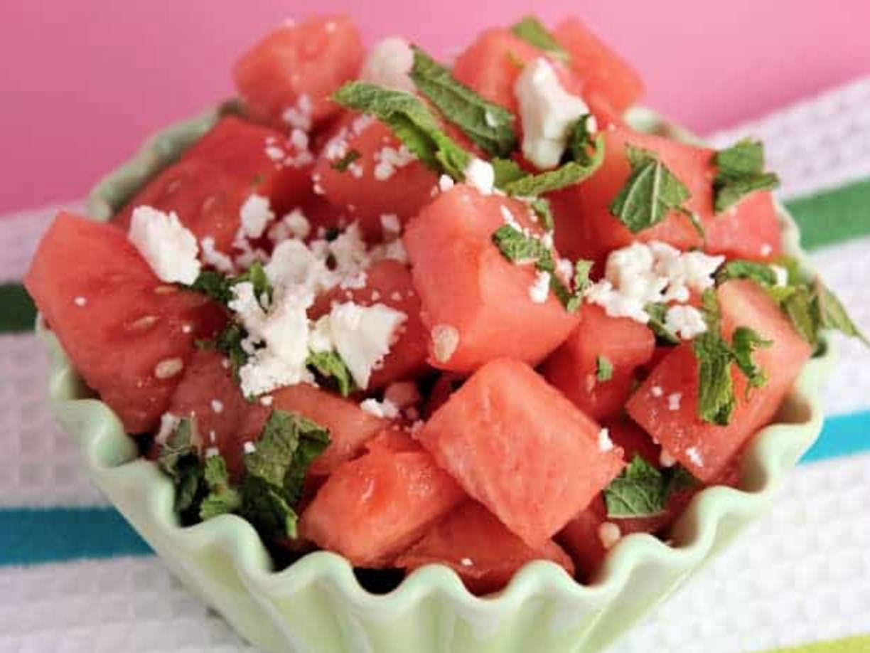 watermelon recipes feta salad