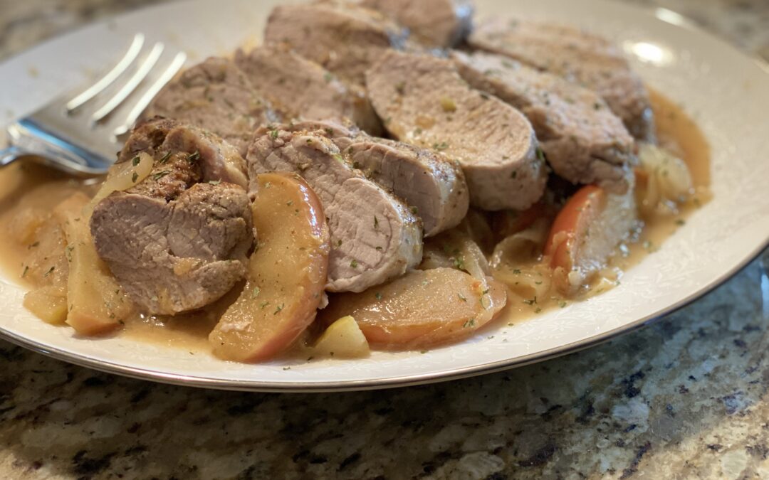 pork tenderloins with apples and onions