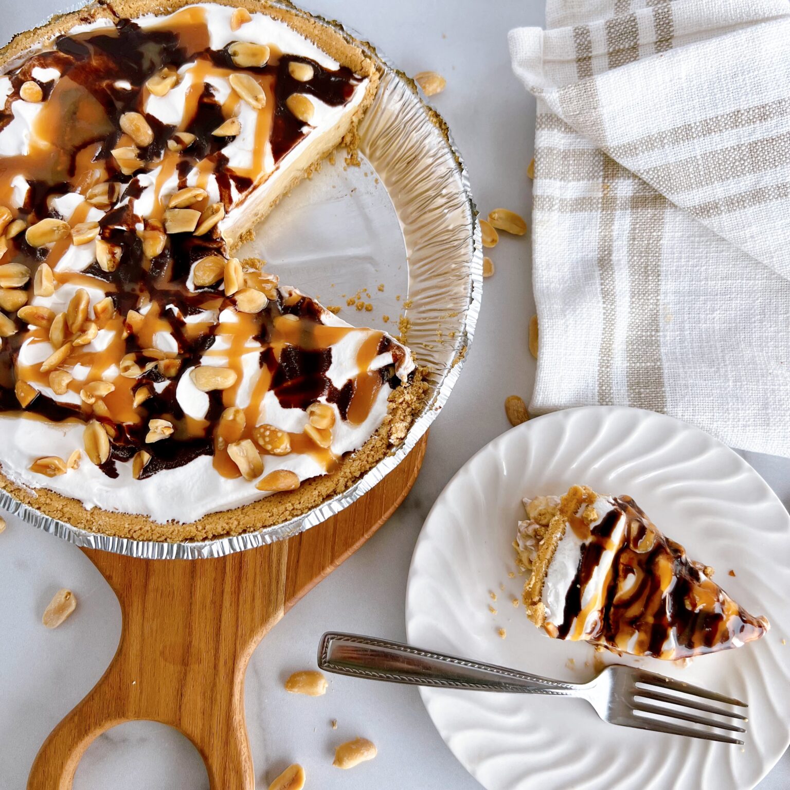 Easy LowFat Peanut Butter Pie Just Jill