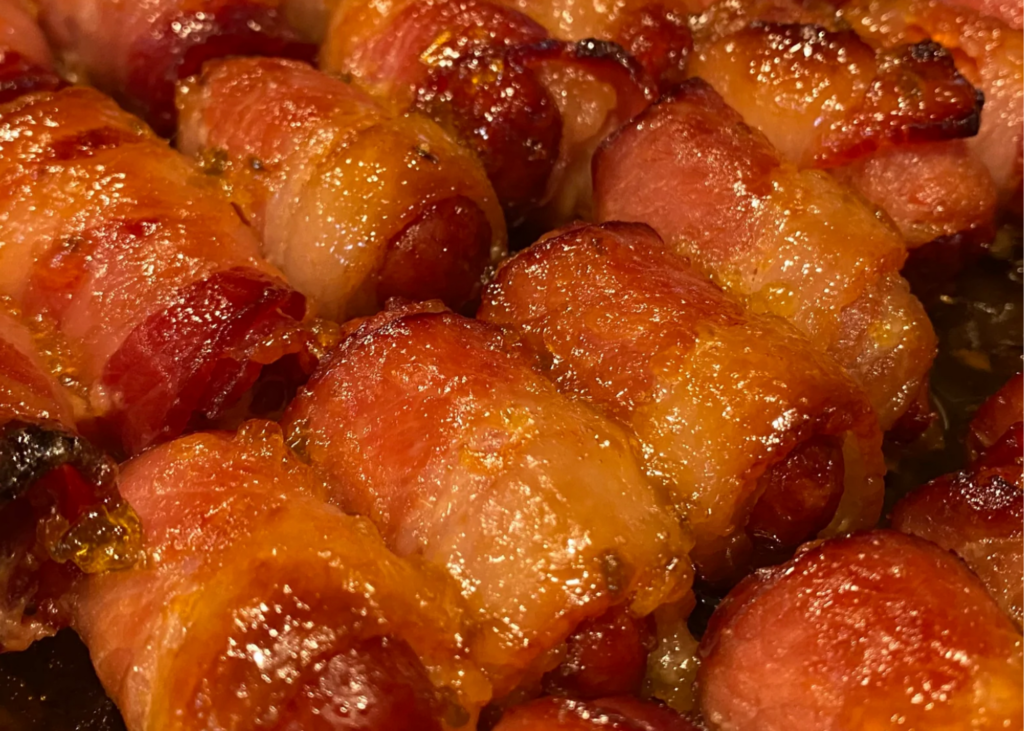 Candied Bacon Wrapped Little Smokies Just Jill