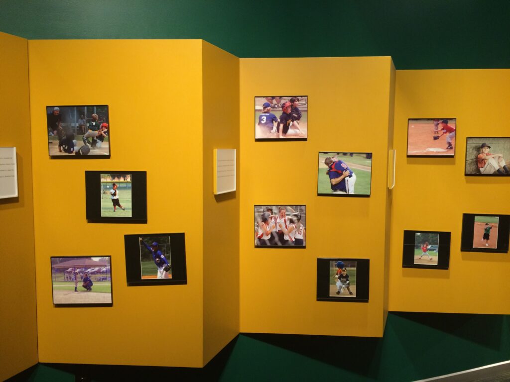 the 7th inning photography exhibit at the World of Little League Museum