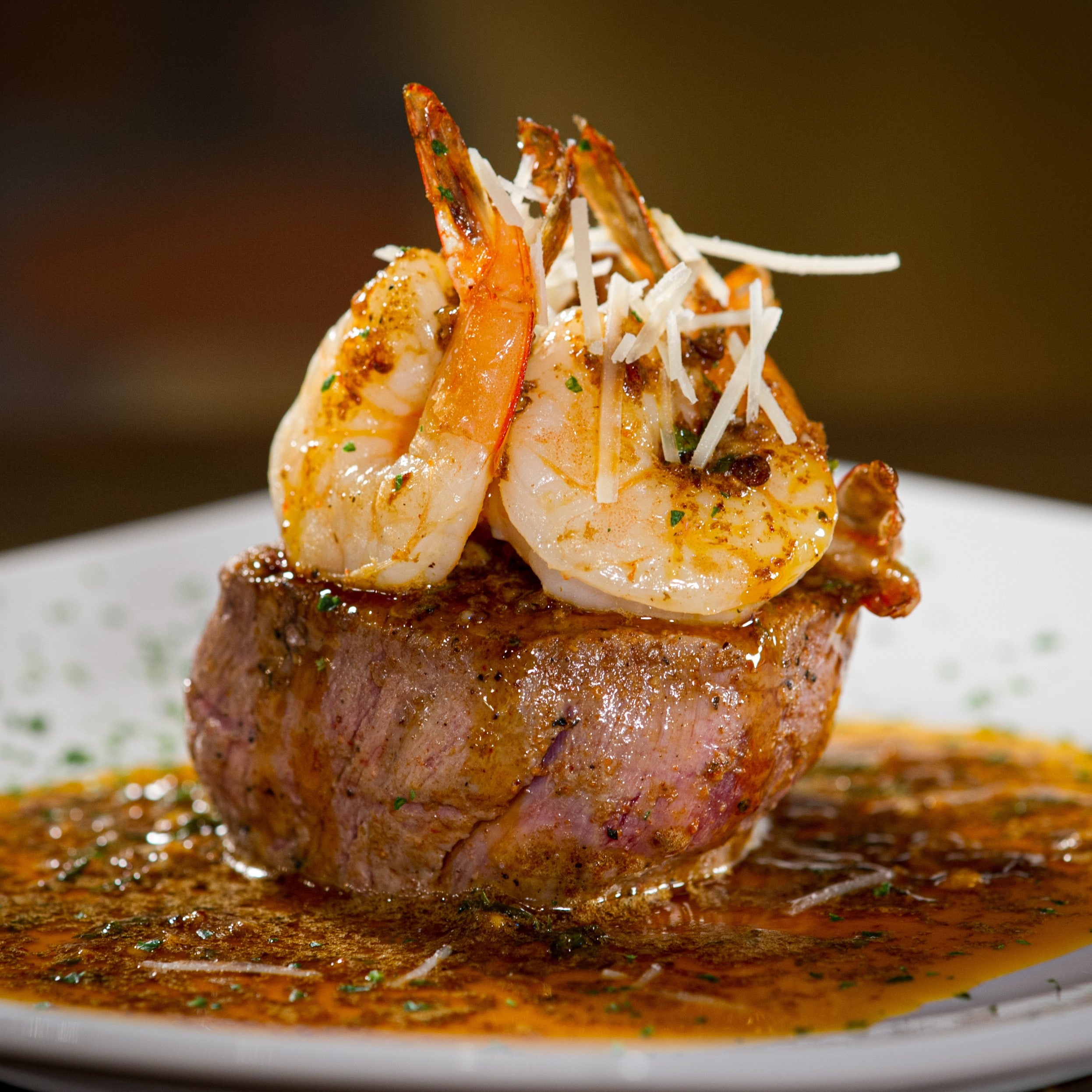 Happy to Meat You (4) Prime Top Sirloin & 2lb. Red Shrimp