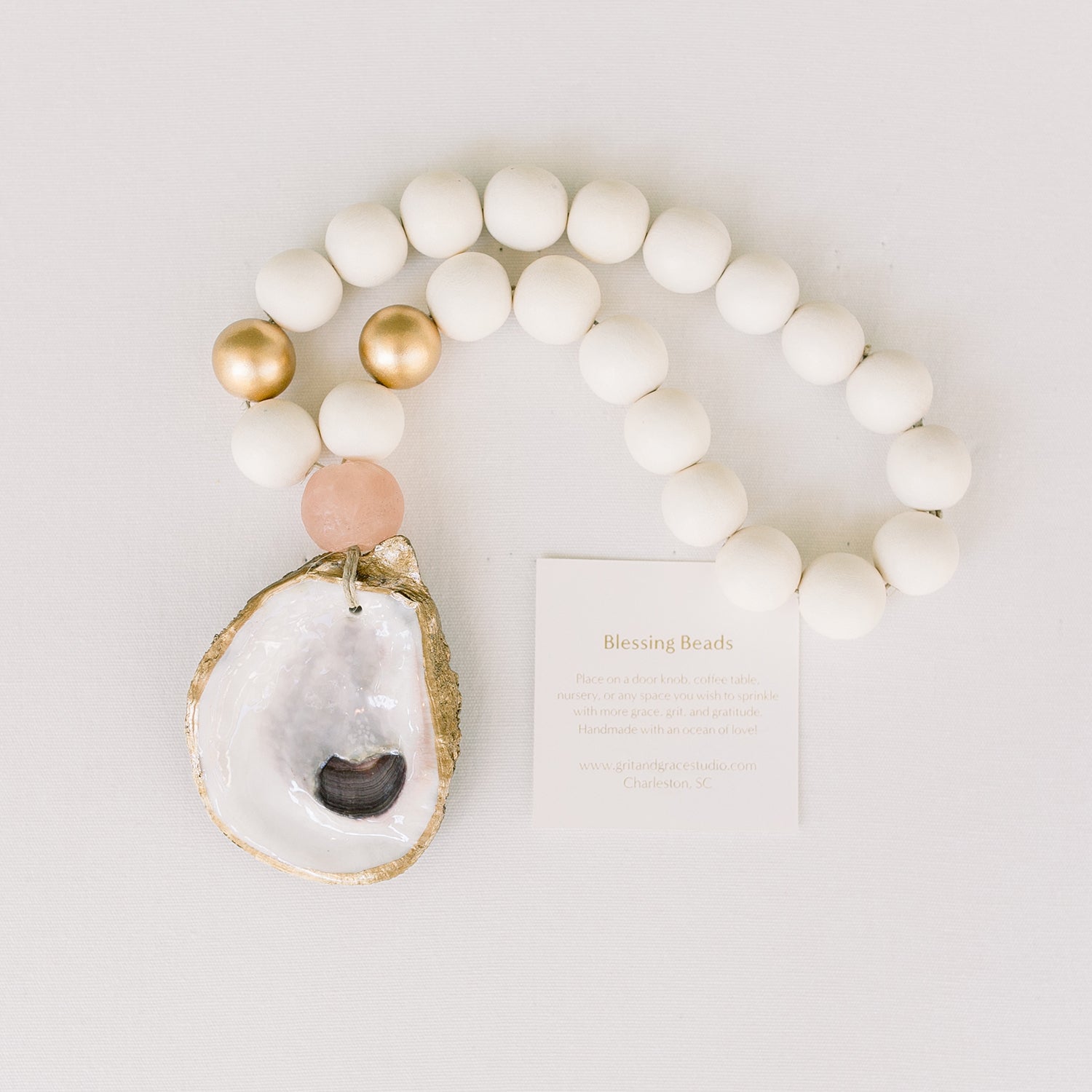 Grit and Grace Studio Shell Blessing Beads