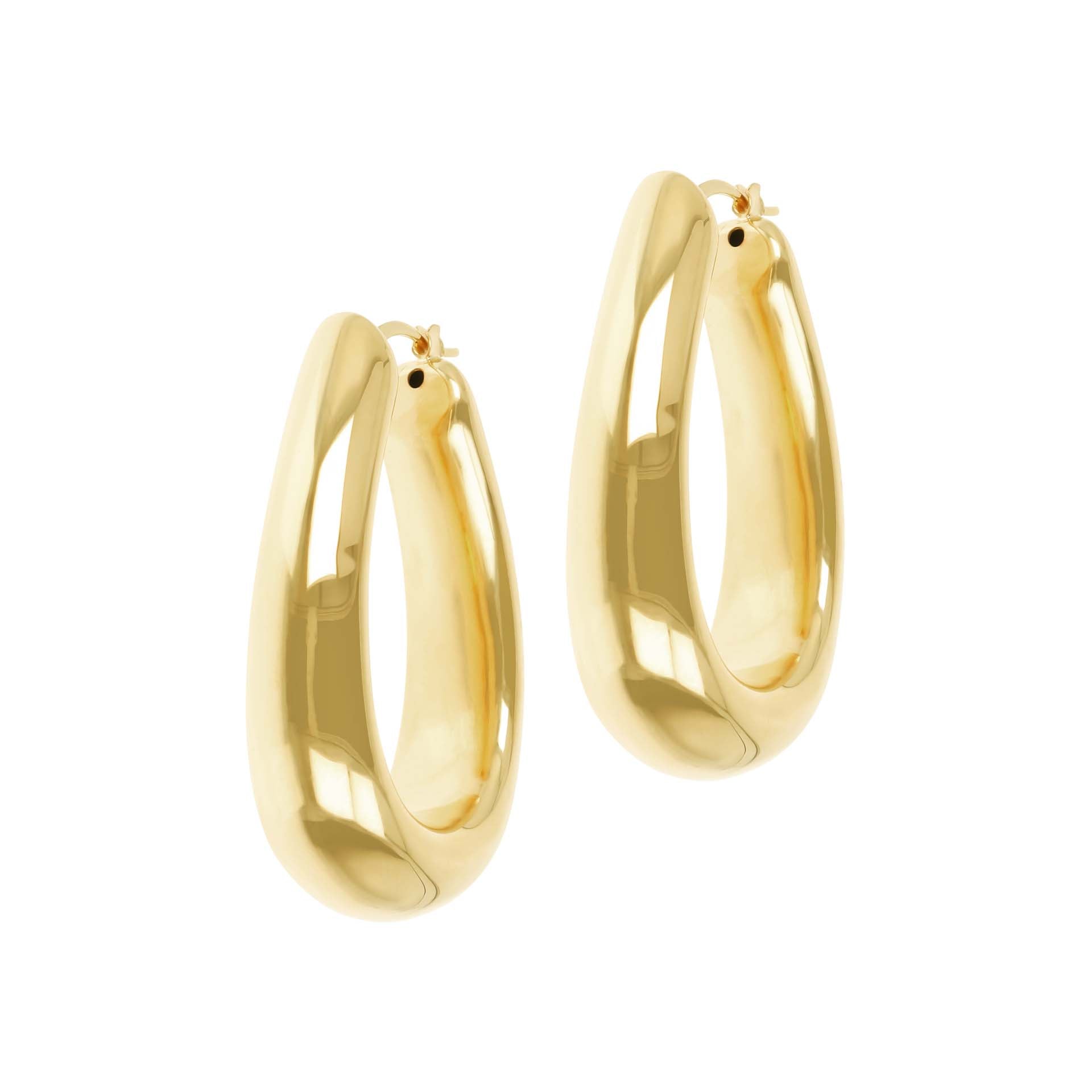 Louis Dell’Olio Bronze Electroform Hoop Earrings