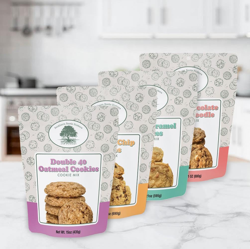 Southern Roots Sisters Gourmet Set of 4 Cookie Mixes-Variety