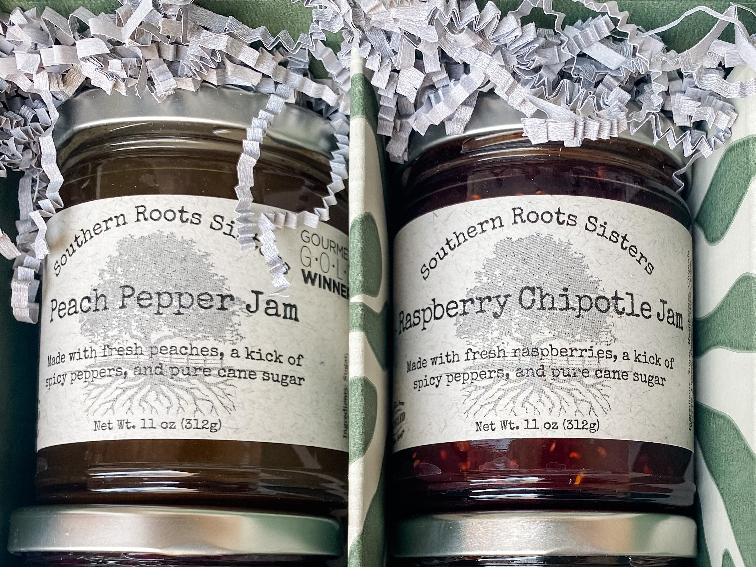 Southern Roots Sisters Gift Box Set of 6 Gourmet Jams