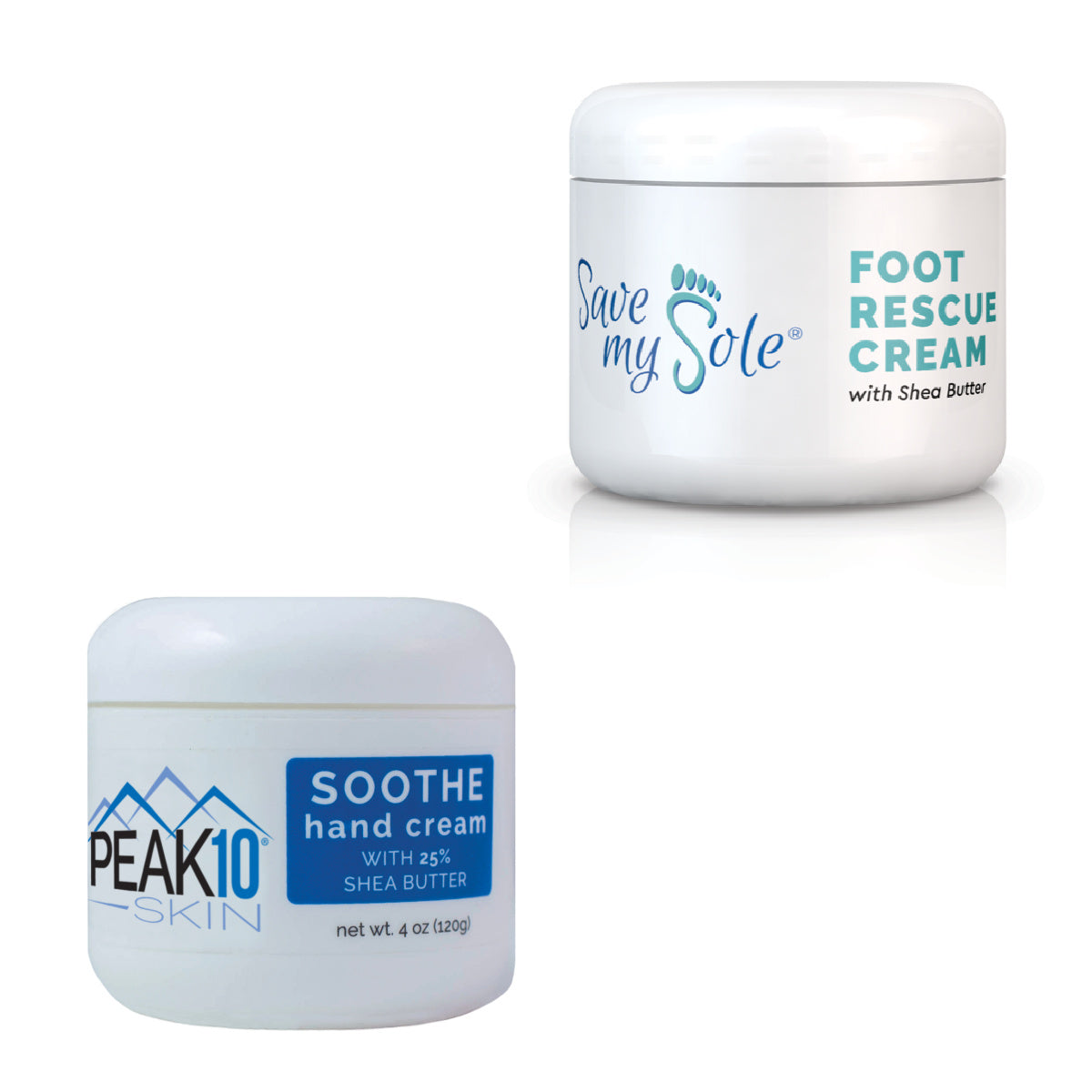 Save my Sole Foot Cream and PEAK 10 Hand Cream Duo