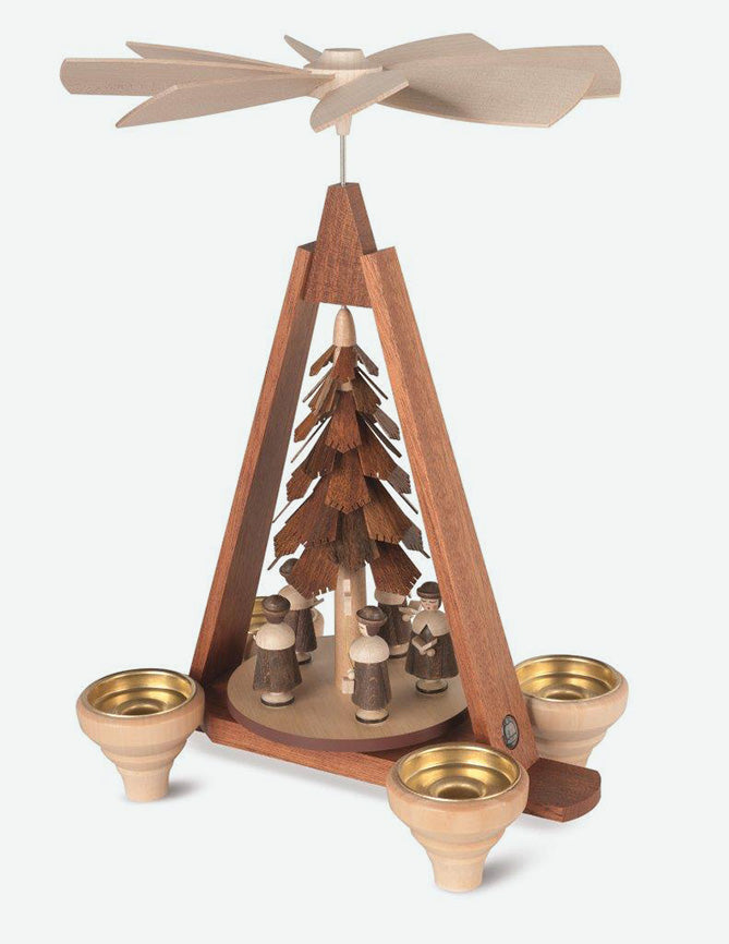 Mueller Pyramid Carolers Spinner, 5 Figurines