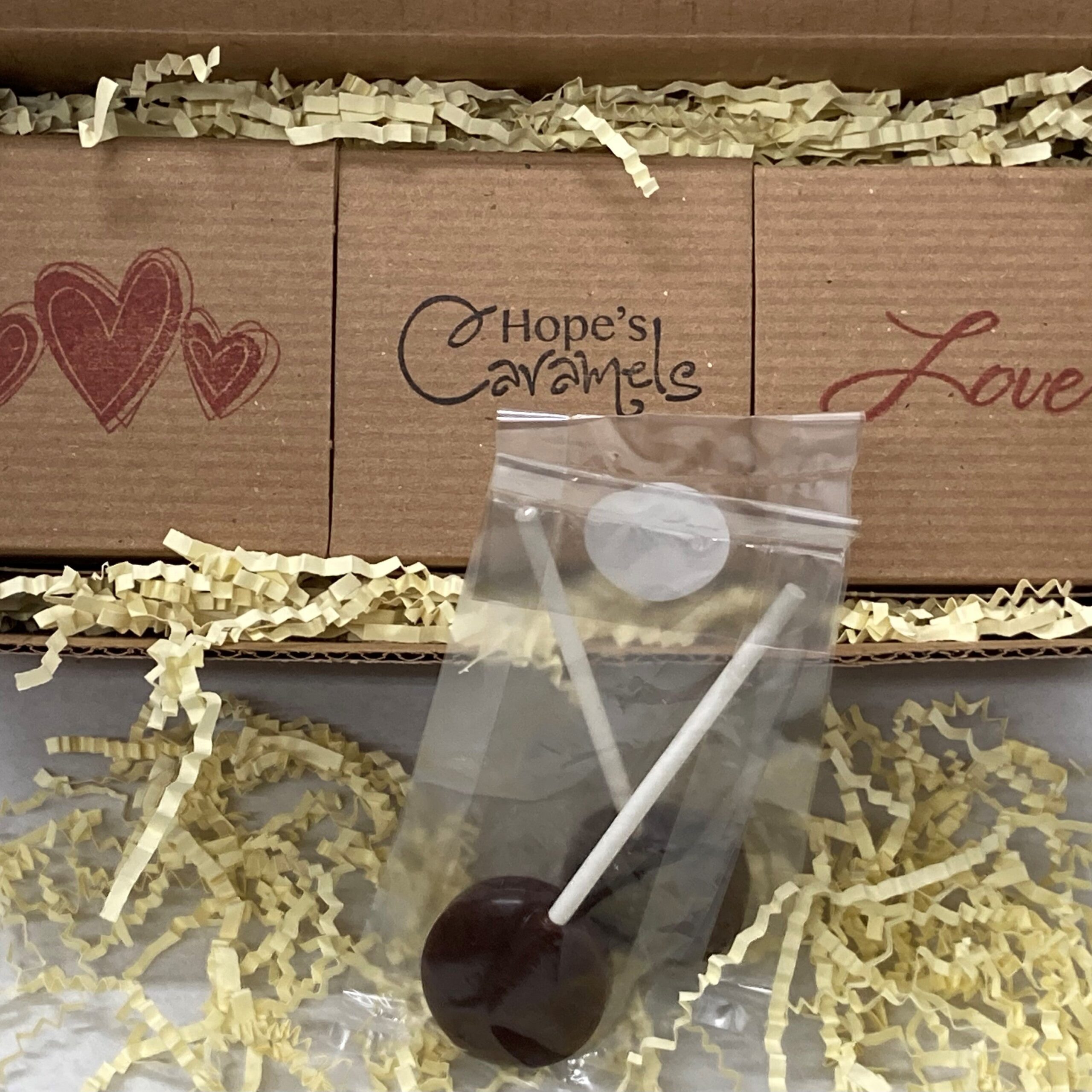 Hope’s Handcrafted Caramels “I Love You” Gift Box