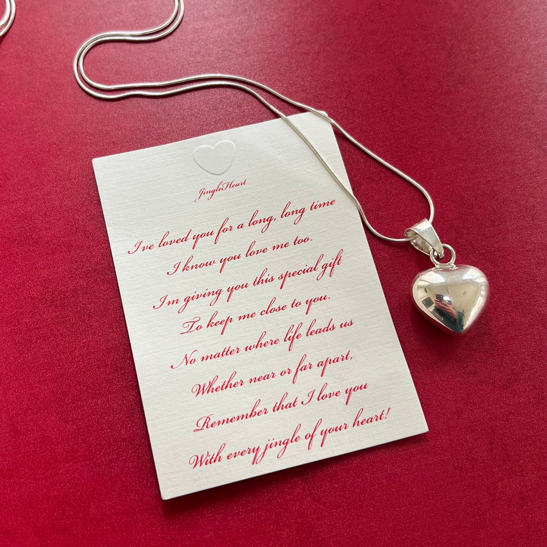 Sterling Silver “Jingle Heart” Necklace