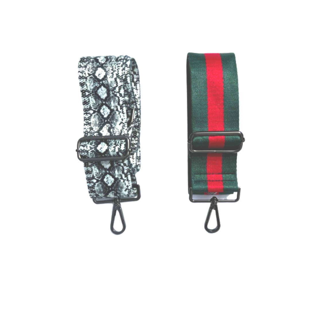 WanderFull Set of 2 Straps-Snake and Red/Green Stripe