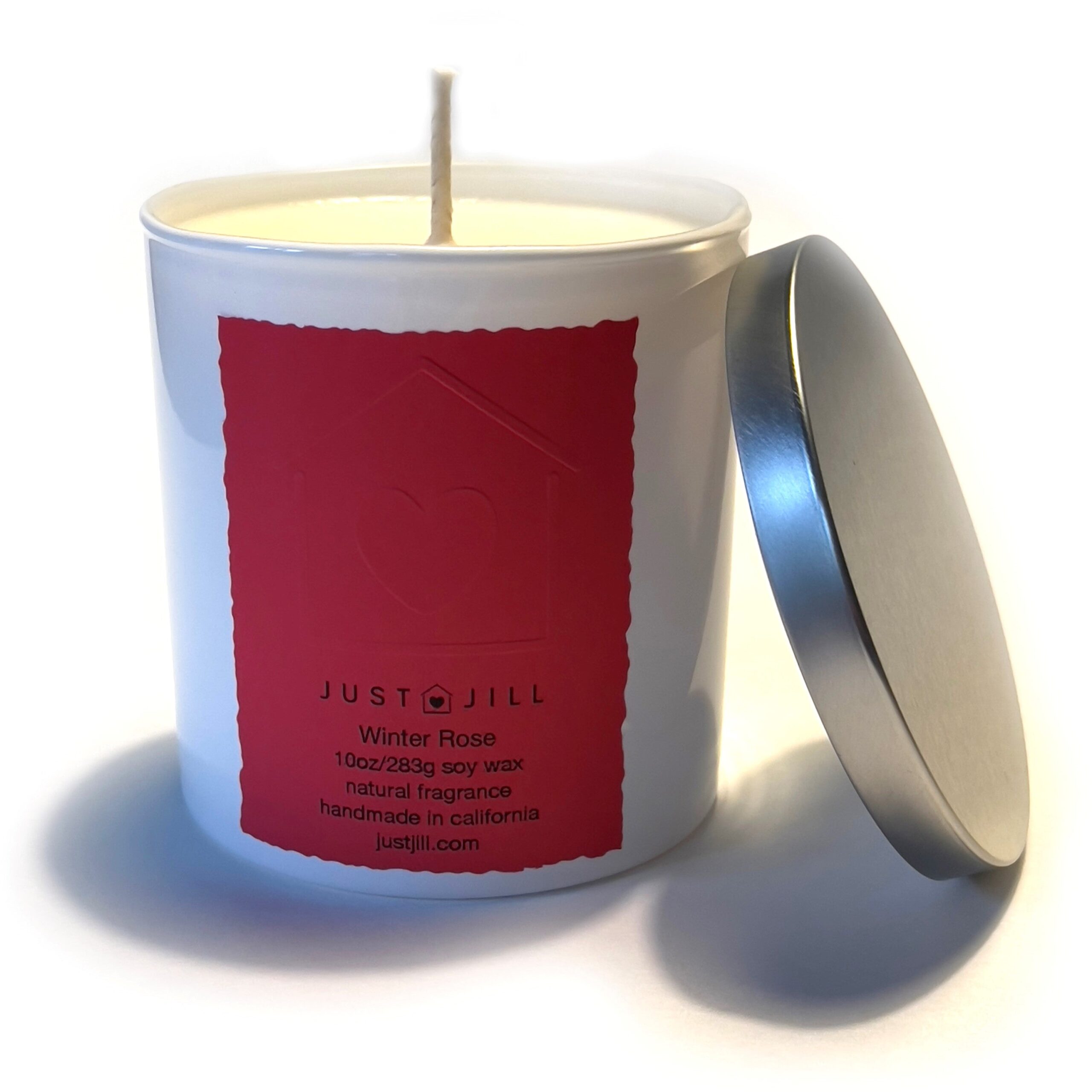 Just Jill Scented Winter Rose Candle