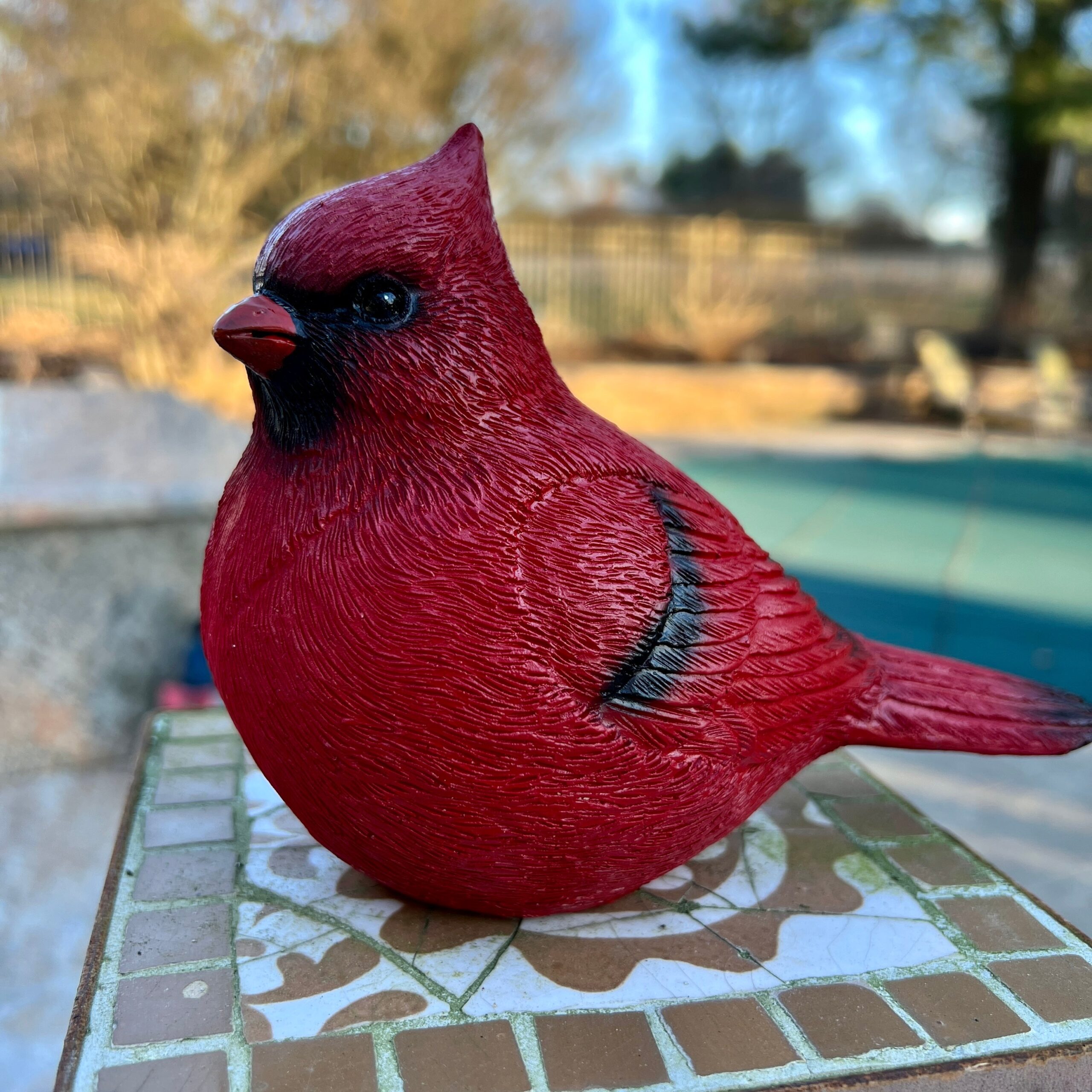 Indoor/Outdoor Red Cardinal Figure by Just Jill