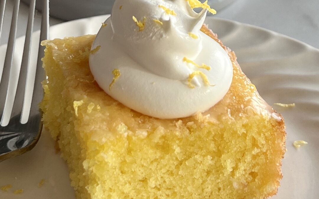 The Best Lemon Poke Cake Recipe (And Easy Too!)
