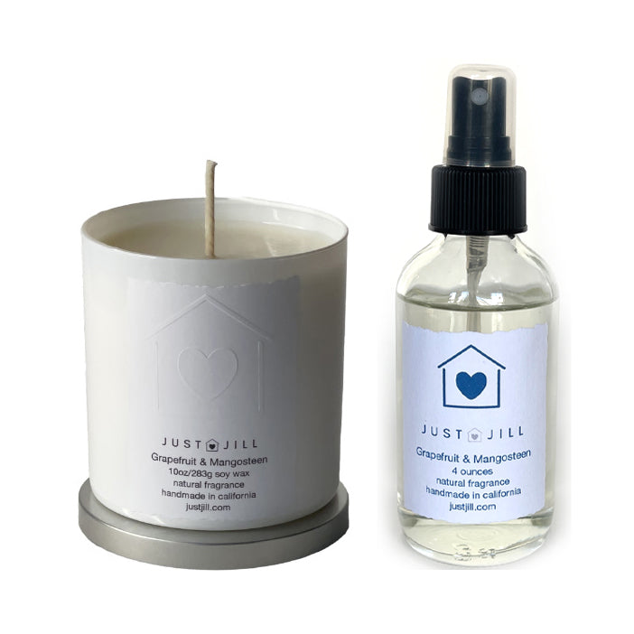 Just JIll Scented Candle and Room Spray Grapefruit Mangosteen