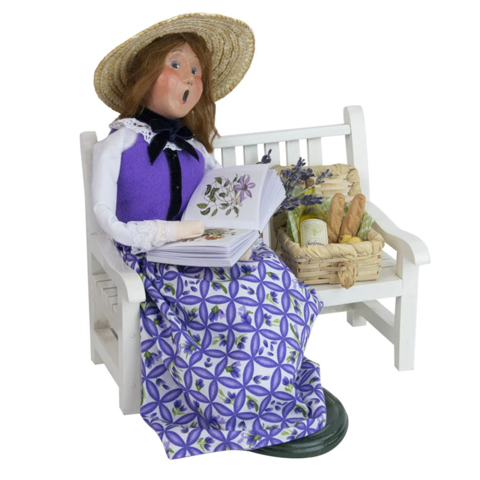 Byers’ Choice Lavender Women on Bench