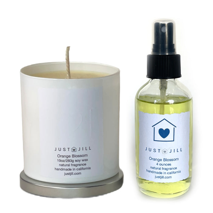Just Jill Scented Candle and Room Spray-Orange Blossom