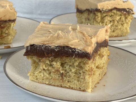 Banana Fudge Cake With Peanut Butter Frosting
