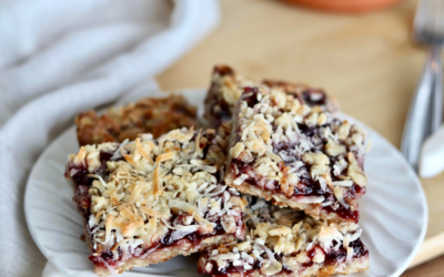 Oatmeal Raspberry Coconut Bars