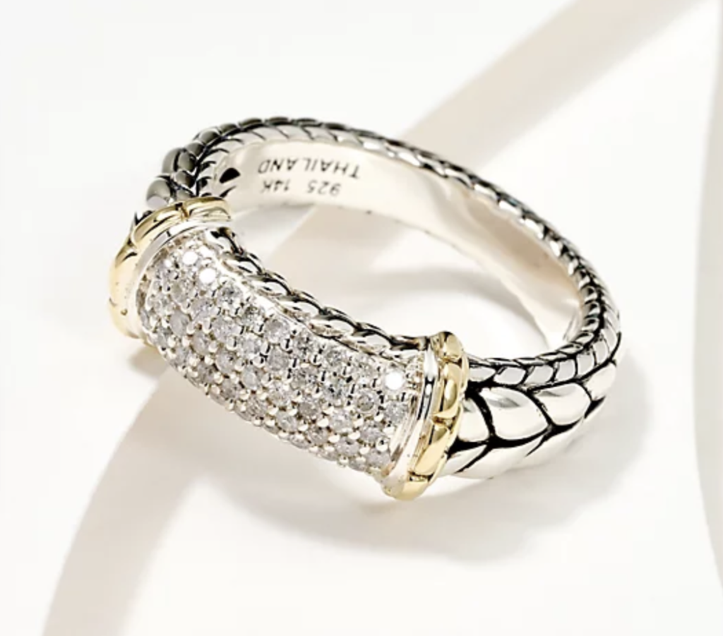 diamond and gold and silver ring by JAI
