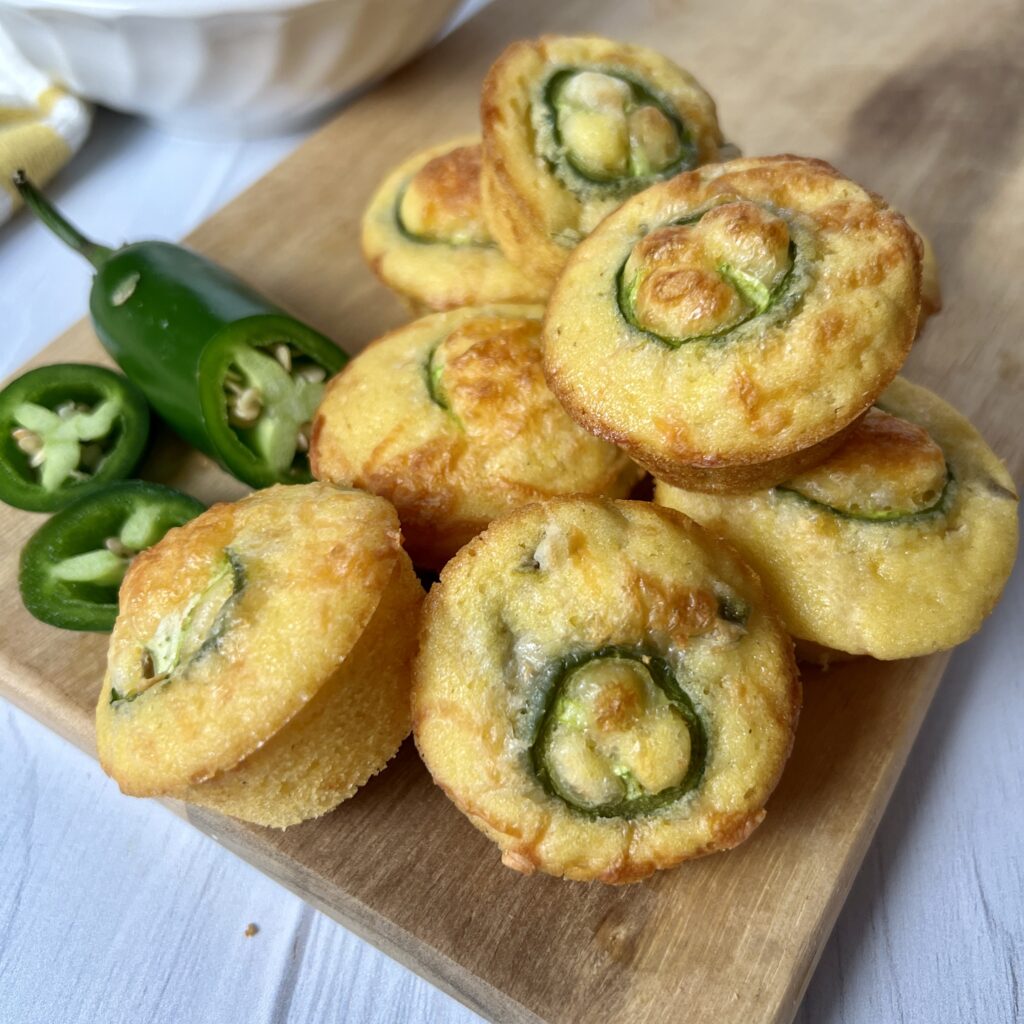easy jalapeno cheddar corn muffins