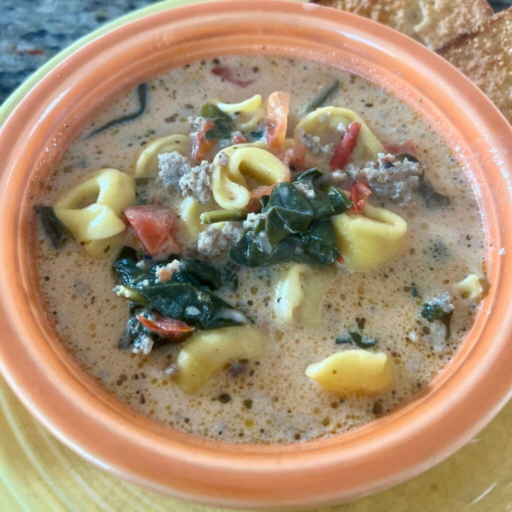easy tortellini soup recipe by Jill Bauer