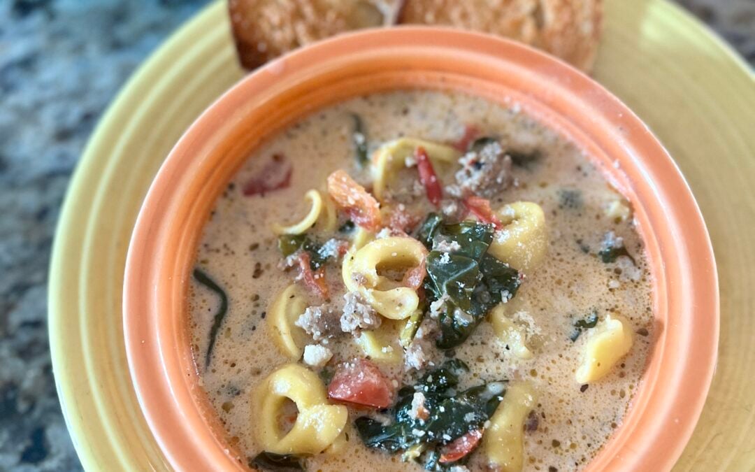 Tasty Tuscan Tortellini Soup Recipe